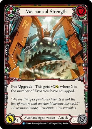 Mechanical Strength (Yellow) (EVO068) - Bright Lights Rainbow Foil