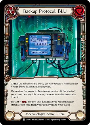 Backup Protocol: BLU (EVO083) - Bright Lights Rainbow Foil