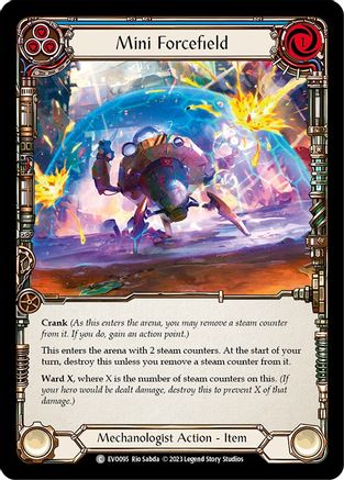 Mini Forcefield (Blue) (EVO095) - Bright Lights Rainbow Foil