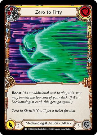 Zero to Fifty (Yellow) (EVO163) - Bright Lights Rainbow Foil
