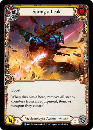 Spring a Leak (Yellow) (EVO151) - Bright Lights Rainbow Foil