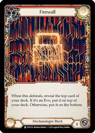 Firewall (Red) (EVO159) - Bright Lights Rainbow Foil