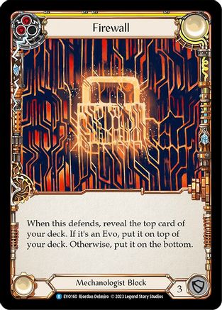 Firewall (Yellow) (EVO160) - Bright Lights Rainbow Foil