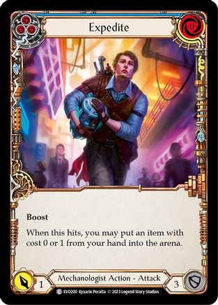 Expedite (Blue) (EVO200) - Bright Lights Rainbow Foil