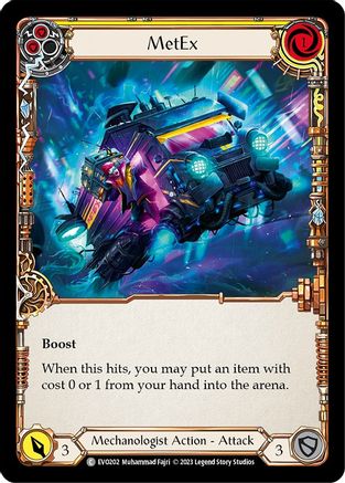 MetEx (Yellow) (EVO202) - Bright Lights Rainbow Foil