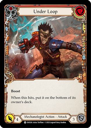 Under Loop (Red) (EVO216) - Bright Lights Rainbow Foil