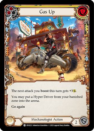 Gas Up (Yellow) (EVO223) - Bright Lights Rainbow Foil