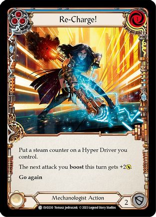 Re-Charge! (Blue) (EVO230) - Bright Lights Rainbow Foil