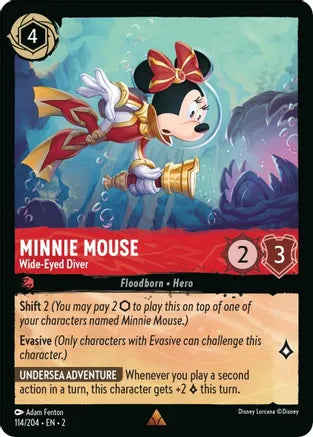 Minnie Mouse - Wide-Eyed Diver / Rare / LOR2 (FOIL)