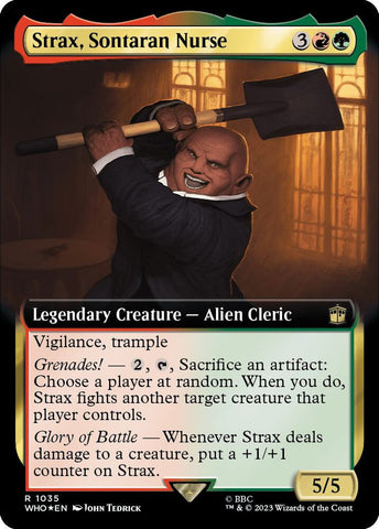 Strax, Sontaran Nurse (Extended Art) (Surge Foil) / WHO (FOIL)