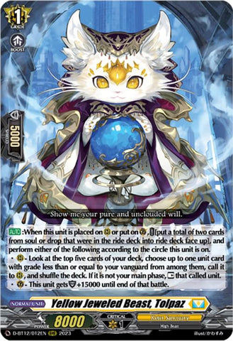Yellow Jeweled Beast, Tolpaz / RRR / D-BT12