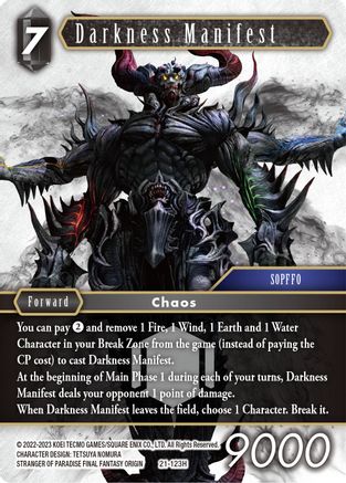 Darkness Manifest (21-123H) - Beyond Destiny