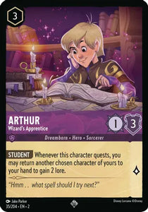 Arthur - Wizard's Apprentice / Super Rare / LOR2
