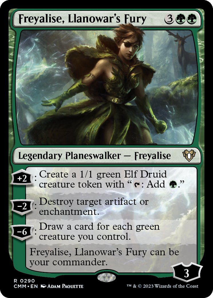 Freyalise, Llanowar's Fury (CMM-290) - Commander Masters Foil
