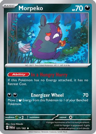 Morpeko 121/182  - Reverse Holofoil SV04 Paradox Rift - Rare