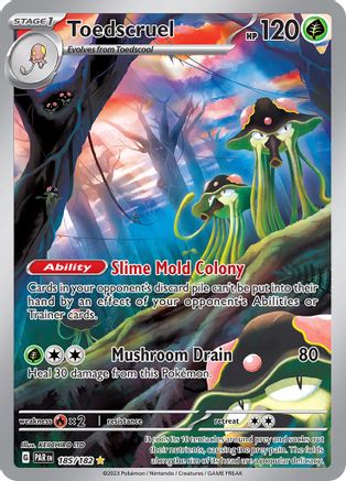 Toedscruel 185/182  - Holofoil SV04 Paradox Rift - Illustration Rare