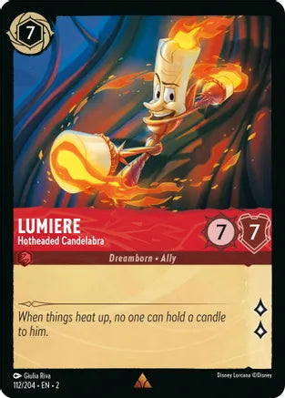 Lumiere - Hotheaded Candelabra / Rare / LOR2