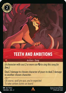 Teeth and Ambitions / Rare / LOR2 (FOIL)