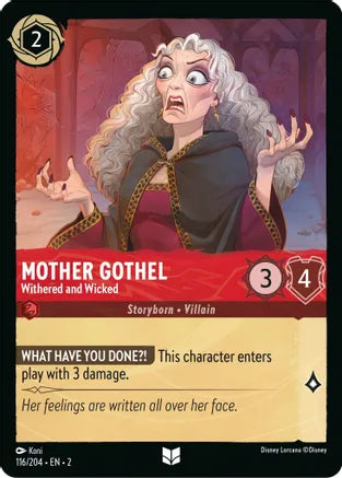 Mother Gothel - Withered and Wicked / Uncommon / LOR2