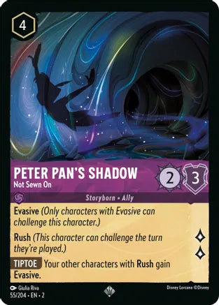 Peter Pan's Shadow - Not Sewn On / Super Rare / LOR2