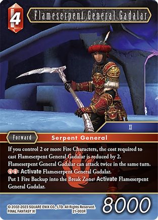 Flameserpent General Gadalar (21-003R) - Beyond Destiny Foil