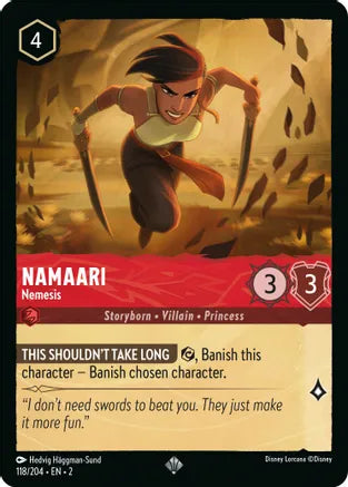 Namaari - Nemesis / Super Rare / LOR2