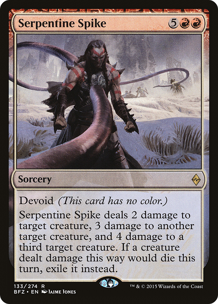 Serpentine Spike (BFZ-133) - Battle for Zendikar: (devoid)