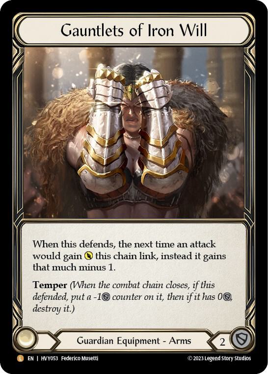 Gauntlets of Iron Will / Legendary / HVY (FOIL)