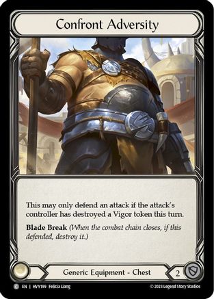 Confront Adversity (HVY199) - Heavy Hitters Cold Foil