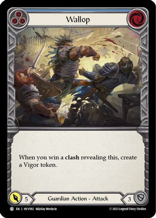 Wallop (Blue) (HVY082) - Heavy Hitters Rainbow Foil