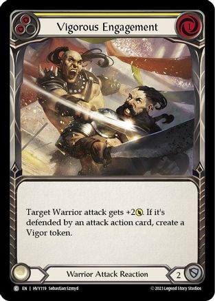 Vigorous Engagement (Yellow) (HVY119) - Heavy Hitters Rainbow Foil