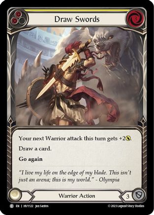 Draw Swords (Yellow) (HVY122) - Heavy Hitters