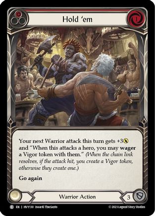 Hold 'em (Red) (HVY130) - Heavy Hitters Rainbow Foil
