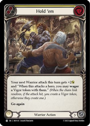 Hold 'em (Yellow) (HVY131) - Heavy Hitters Rainbow Foil