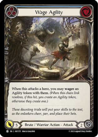 Wage Agility (Blue) (HVY171) - Heavy Hitters Rainbow Foil