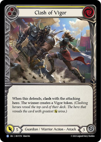 Clash of Vigor (YELLOW) / Rare / HVY
