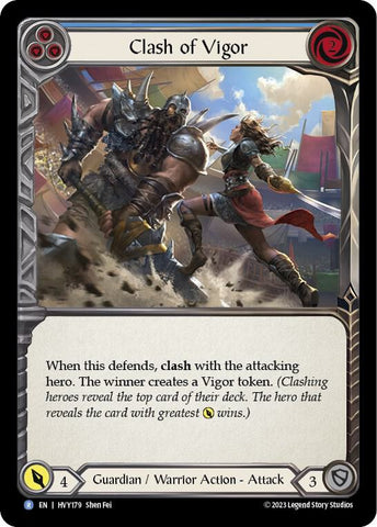 Clash of Vigor (BLUE) / Rare / HVY