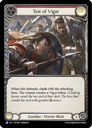 Test of Vigor (HVY182) - Heavy Hitters Rainbow Foil
