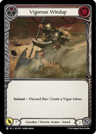 Vigorous Windup (Red) (HVY186) - Heavy Hitters Rainbow Foil
