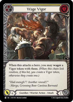 Wage Vigor (Yellow) (HVY190) - Heavy Hitters Rainbow Foil