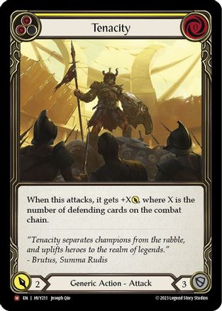 Tenacity (HVY211) - Heavy Hitters Rainbow Foil