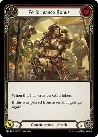 Performance Bonus (Red) (HVY225) - Heavy Hitters Rainbow Foil