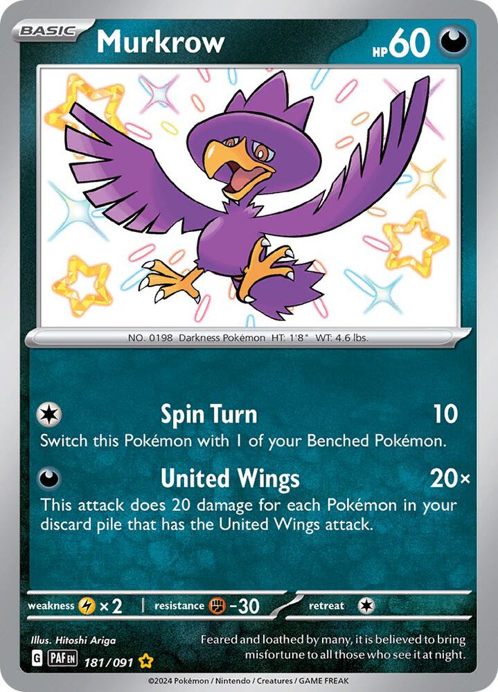 Murkrow / Shiny Rare / PAF