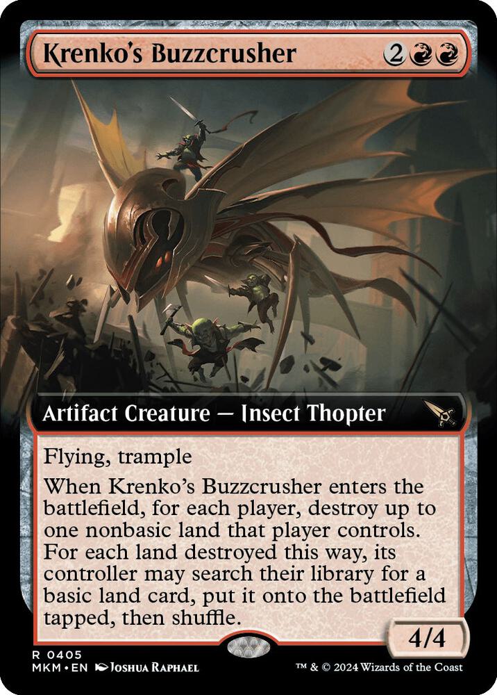 Krenko's Buzzcrusher (Extended Art) / Rare / MKM