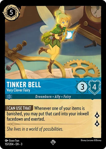 Tinker Bell - Very Clever Fairy / Super Rare / LOR3 (FOIL)