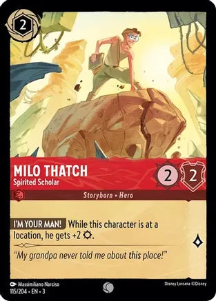 Milo Thatch - Spirited Scholar / Common / LOR3