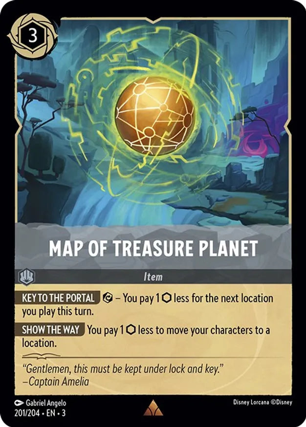 Map of Treasure Planet / Rare / LOR3