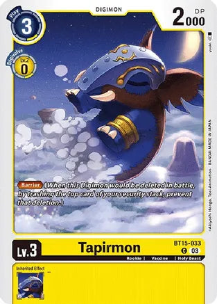 Tapirmon / Common / BT15