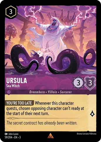 Ursula - Sea Witch / Rare / LOR3
