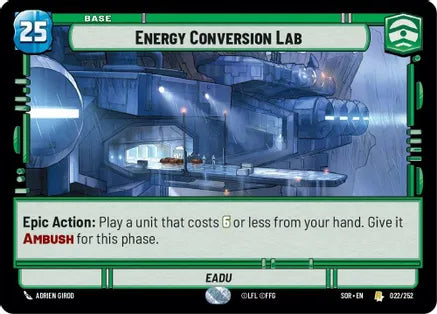Energy Conversion Lab / Rare / SOR